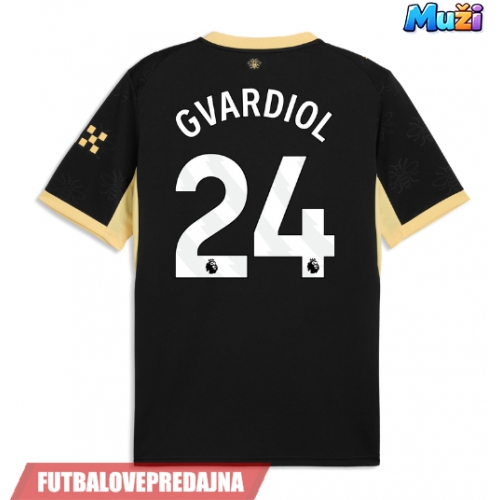 Lacne Muži Futbalové dres Manchester City Josko Gvardiol #24 2026-27 Krátky Rukáv - Preč